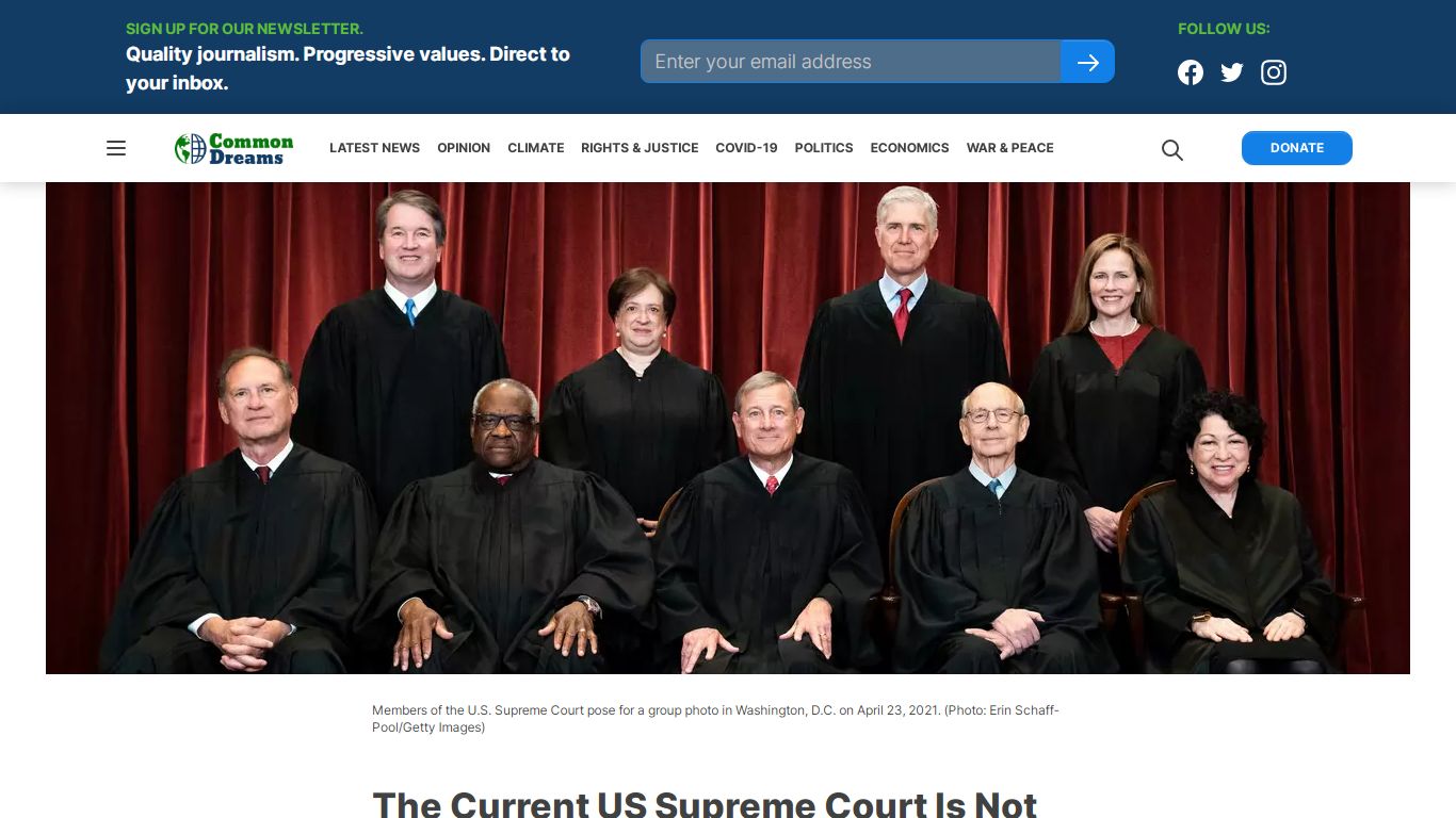 The Current US Supreme Court Is Not Constitutionally Legitimate